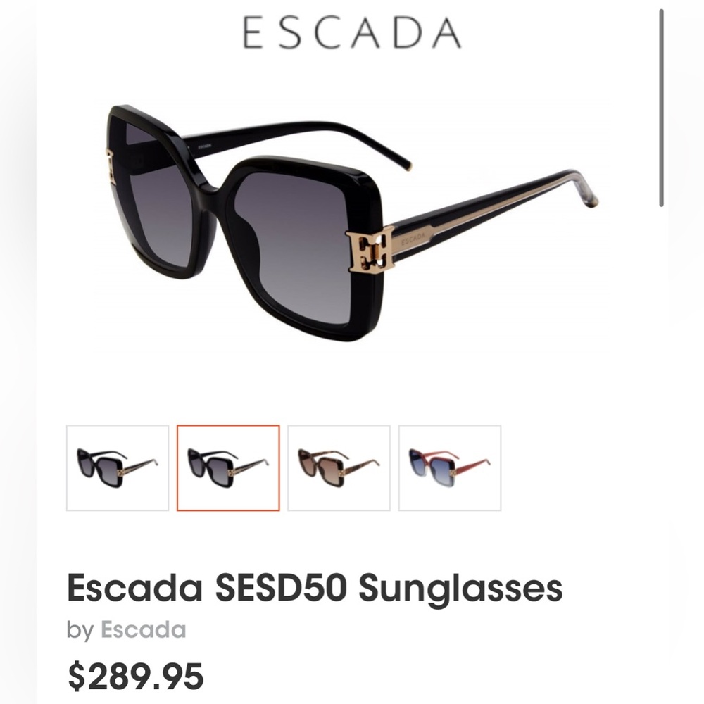 Escada Black Sunglasses